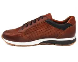 Perforated Leather Trainers