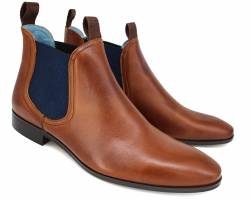 Contrast Chelsea Boots