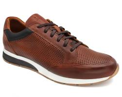 Perforated Leather Trainers